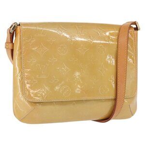Authentic LOUIS VUITTON Monogram Vernis Thompson Street Bag Beige M91301 LV
